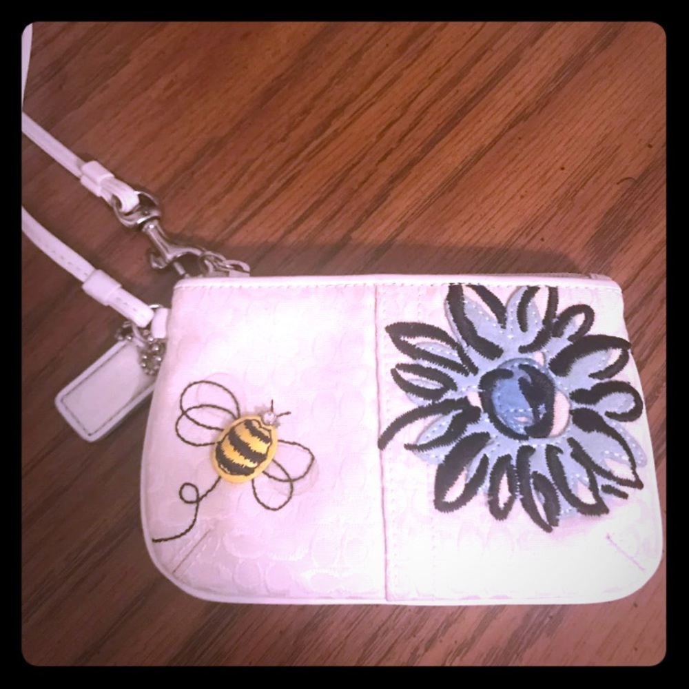 Authentic Coach Bumblebee Wristlet